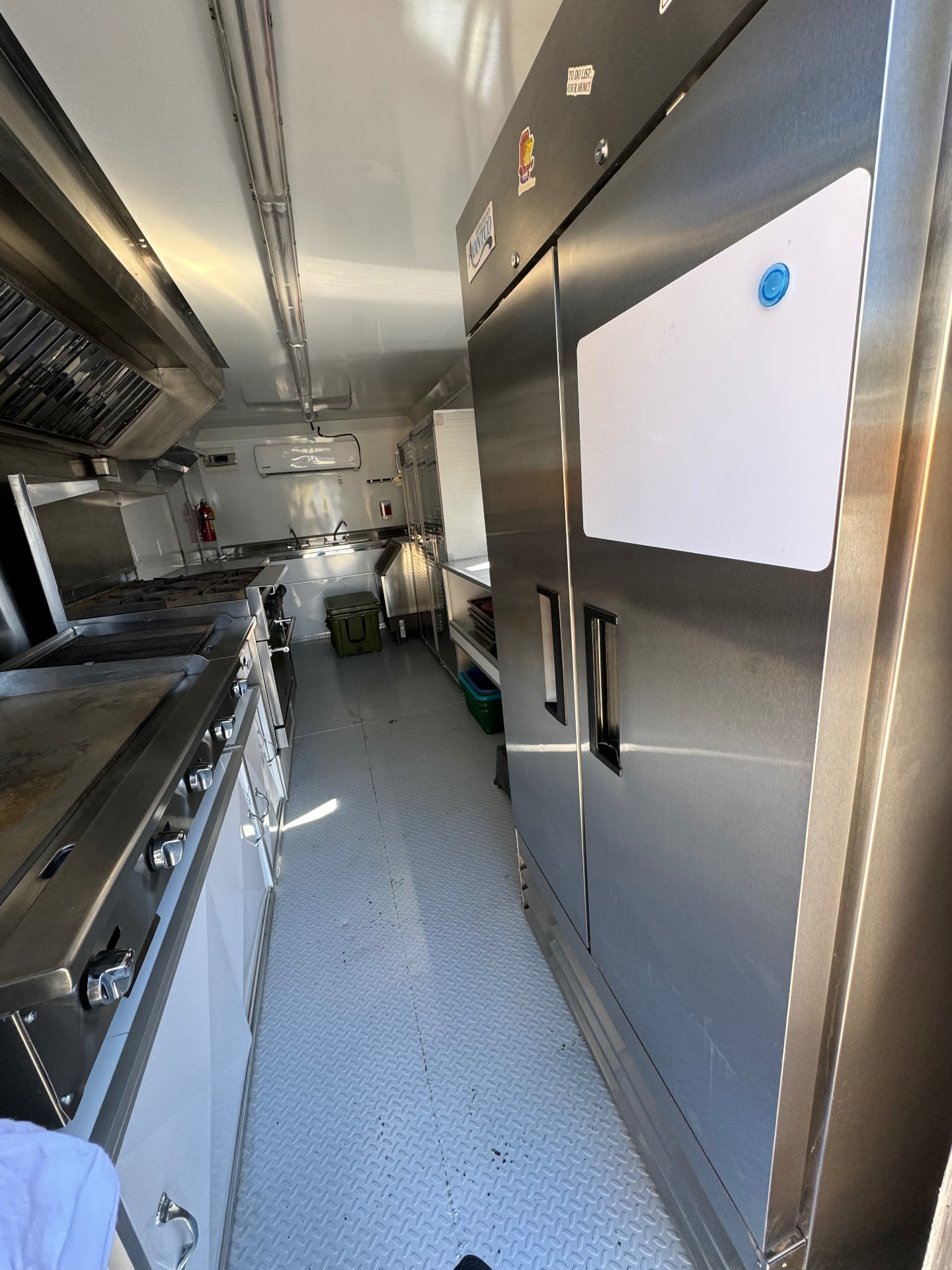 Commercial kitchen trailer after Prestige cleaning