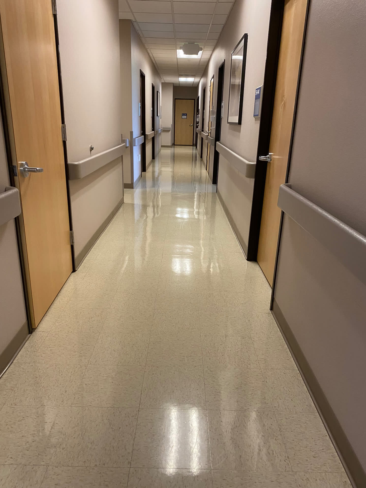 Medical facility corridor